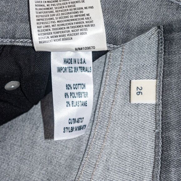 CITIZENS of HUMANITY Premium Vintage sz 26 Rocket High Rise Skinny Jeans Gray - Picture 13 of 14